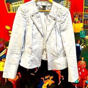 White House/Black Market light (sky blue) sports jacket. Worn once (if that)!